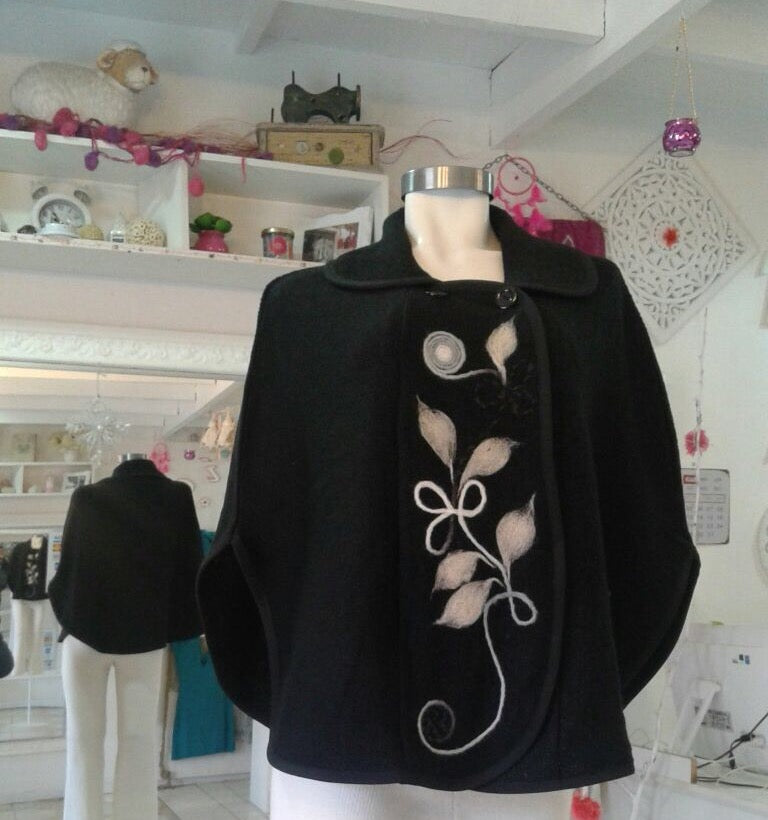 Felt embroidered Cape
