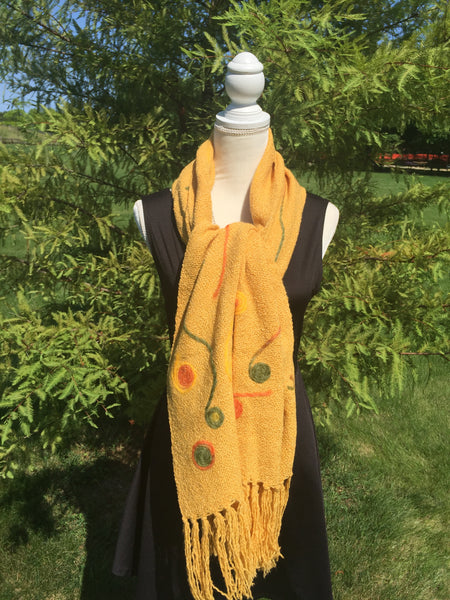 Fringed Shawl Mandalas Embroidered
